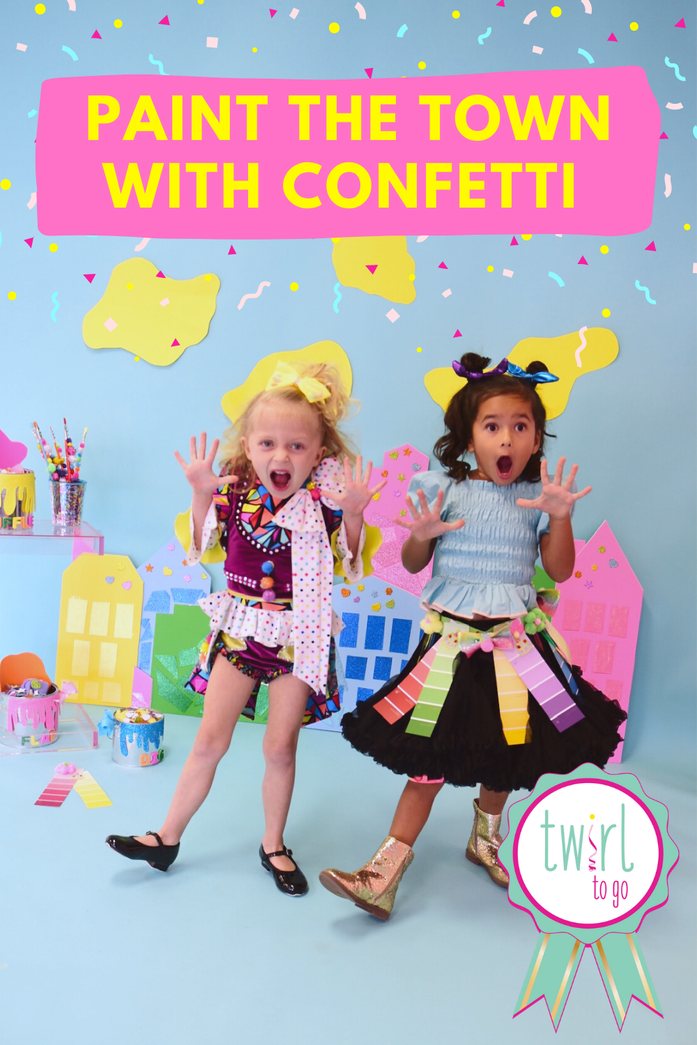 NEW Twirl to Go Dance Activity Paint the Town with Confetti Confetti